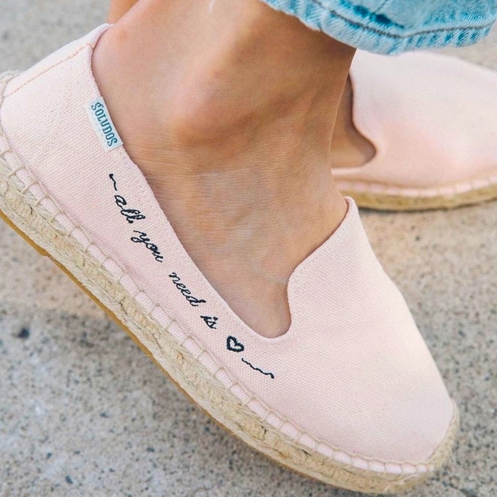 SOLUDOS all you need is love Espadrille flat